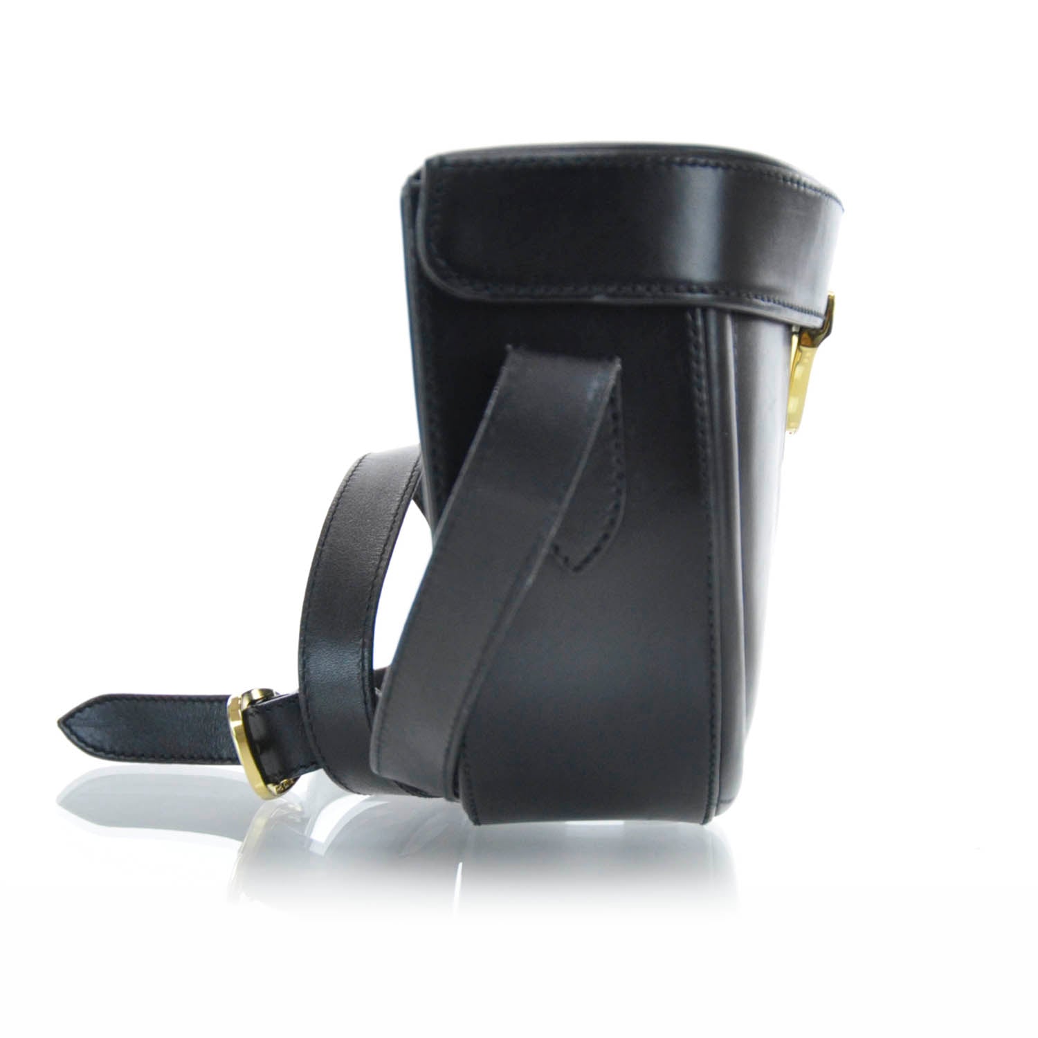 FASHIONPHILE SALVATOREFERRAGAMOSmoothCalfskinShoulderBagBlack 4 of 8