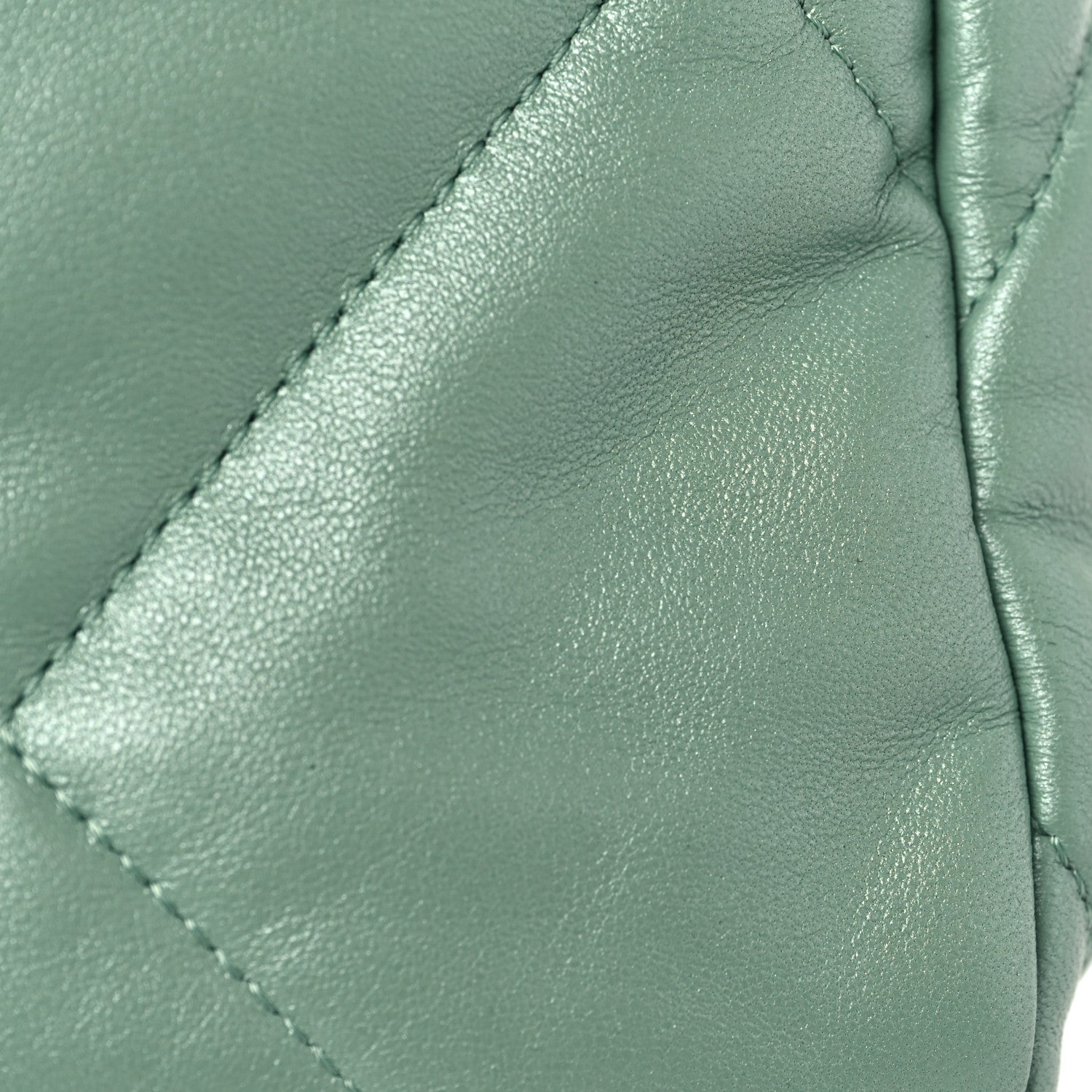 Chanel Shiny Lambskin Quilted Medium Chanel 19 Flap Light Green 10 of 10