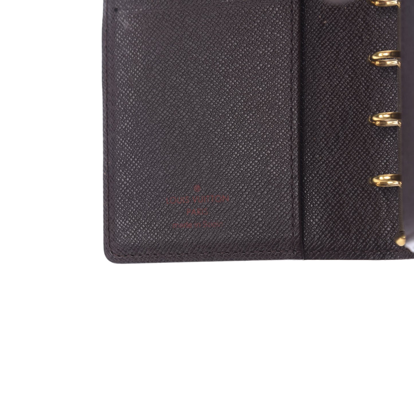 Damier Ebene Small Ring Agenda Cover
