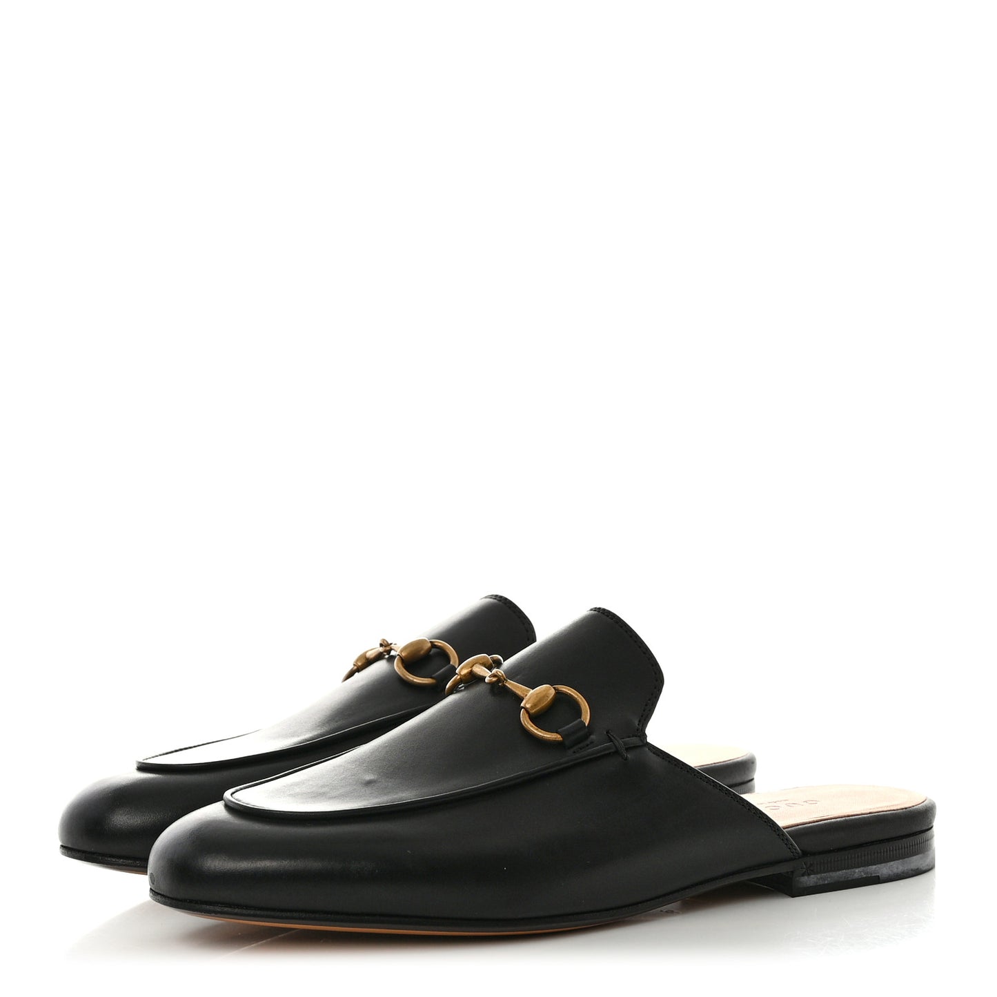 Calfskin Womens Princetown Slippers 36 Black