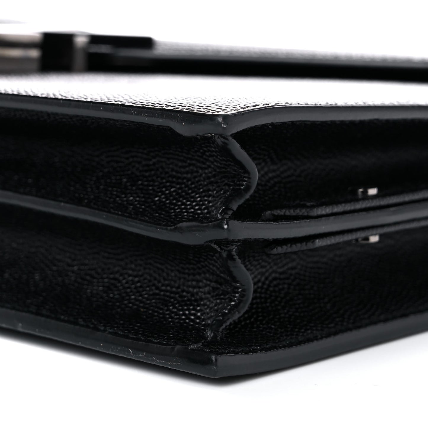 Grain De Poudre Monogram Cassandra Clasp Bag Black