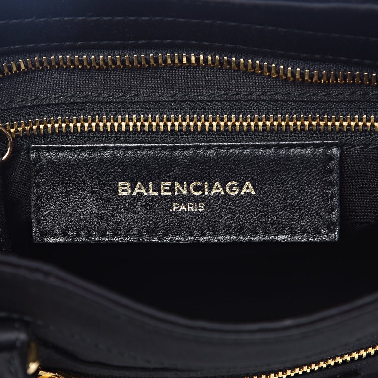 Satin Classic Gold Hardware Mini City Black