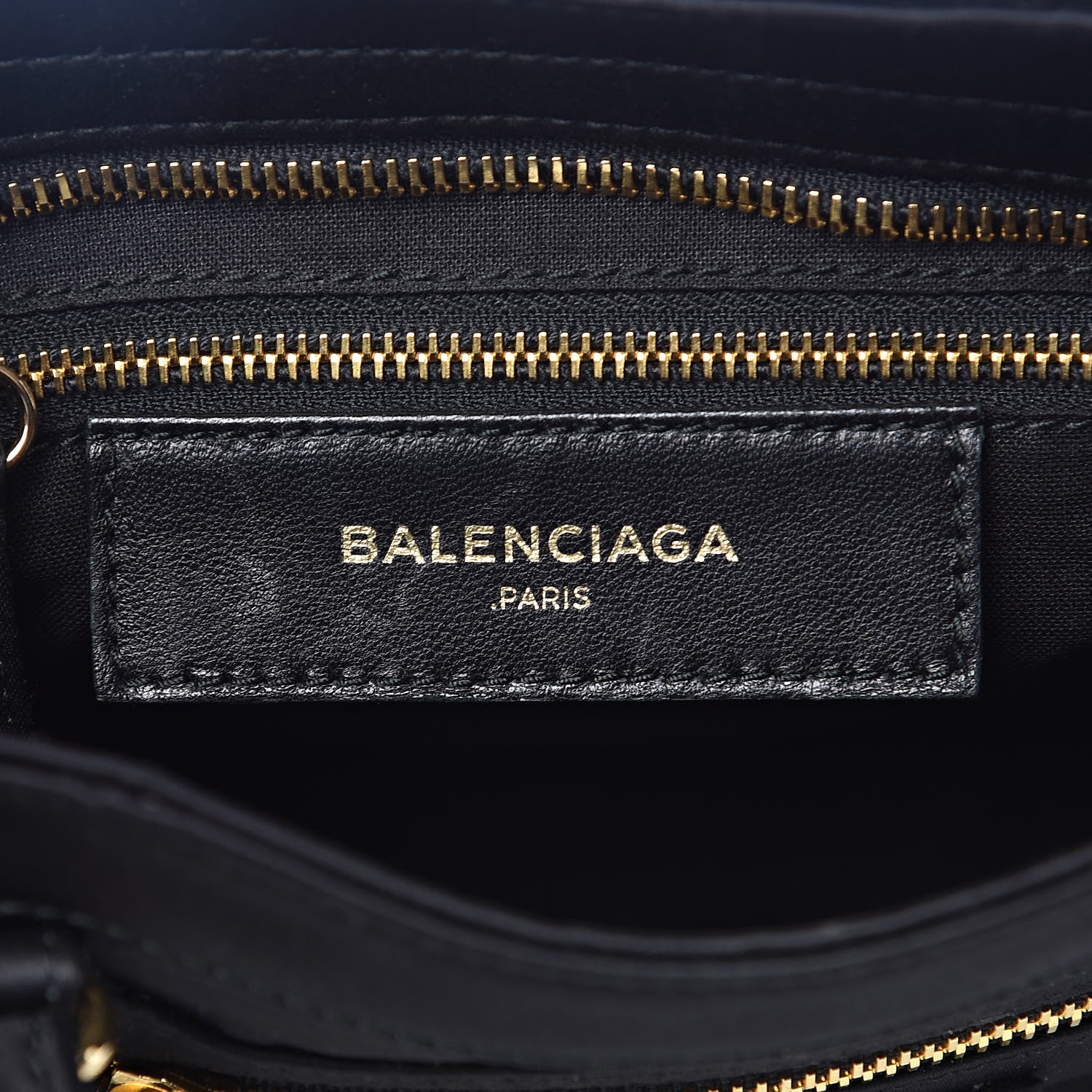 Balenciaga Satin Classic Gold Hardware Mini City Black 5 of 9