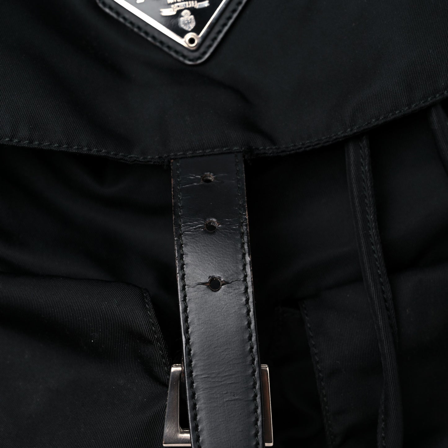 Nylon Vela Medium Backpack Black