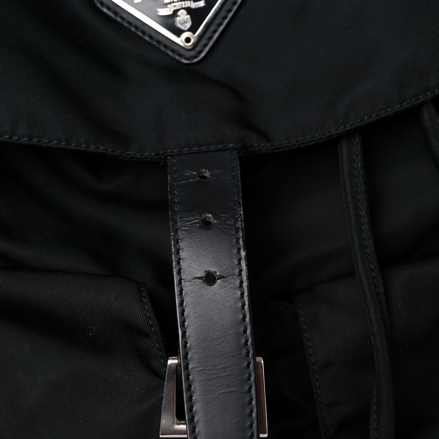 Prada Nylon Vela Medium Backpack Black 11 of 14