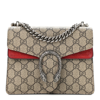 Gucci GG Supreme Monogram Mini Dionysus Shoulder Bag Hibiscus Red 1 of 16
