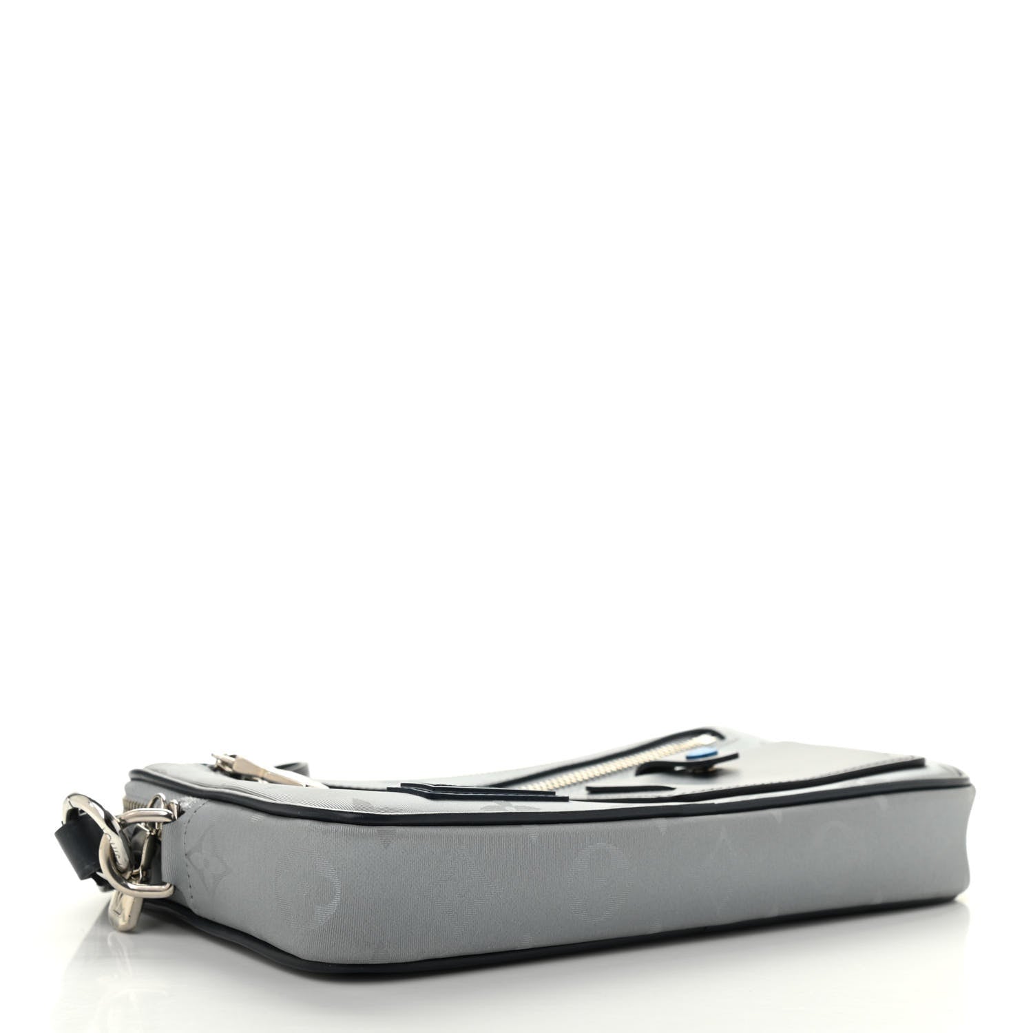 Louis Vuitton Monogram Satellite Alpha Clutch Silver 4 of 7