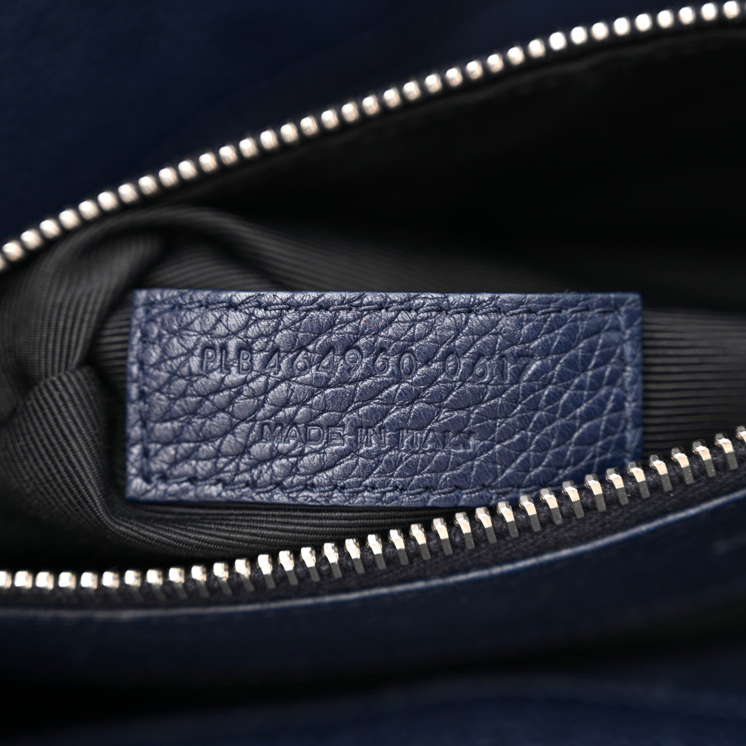 Saint Laurent Grained Calfskin Small Supple Sac De Jour Navy 6 of 16