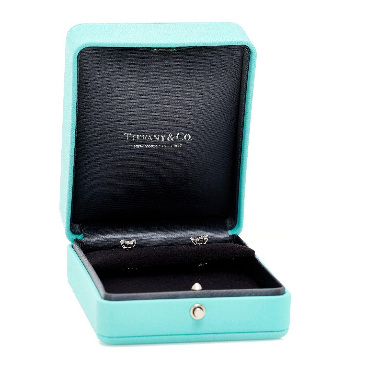 Tiffany Platinum Diamond .64ct Small Victoria Earrings 7 of 7
