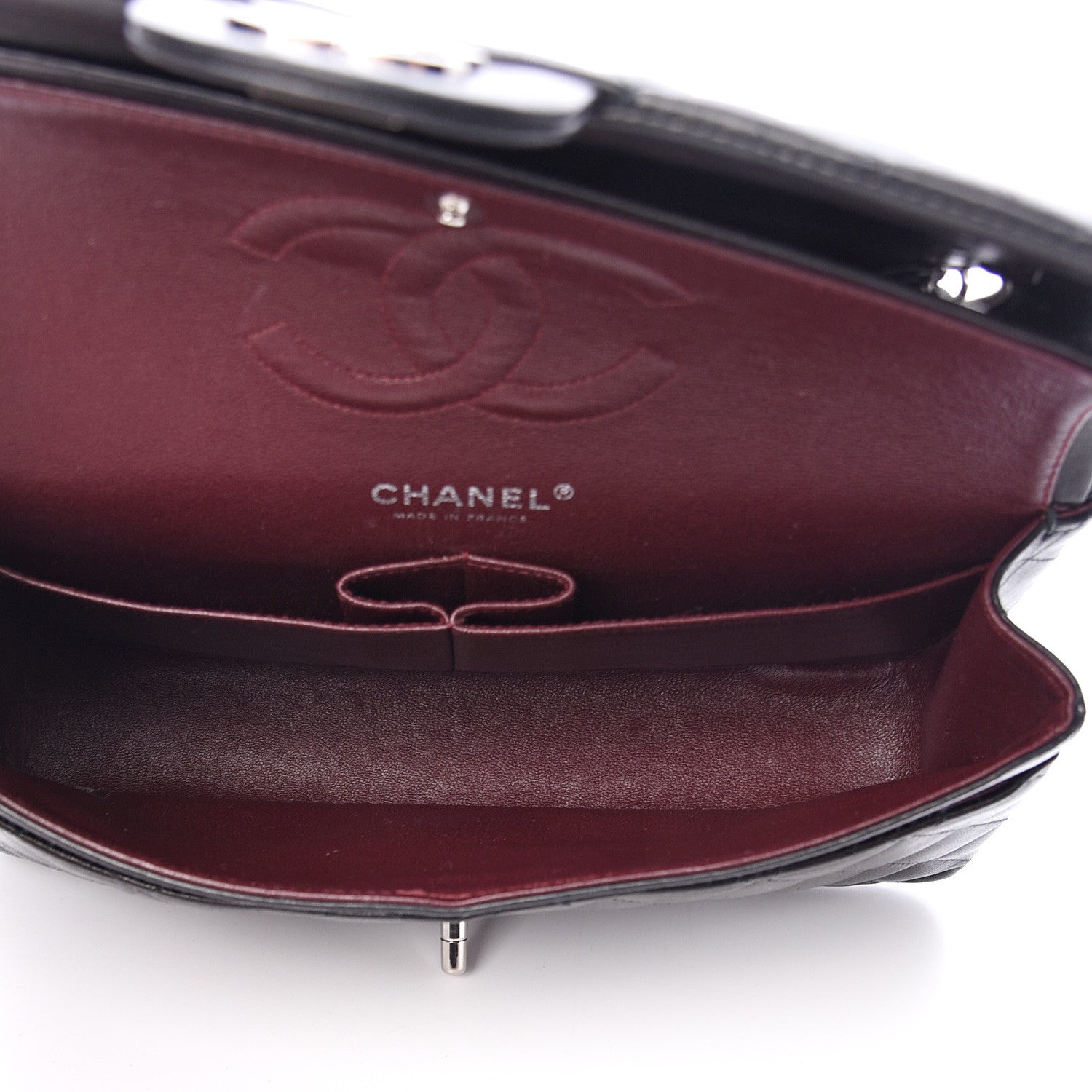 Chanel Lambskin Quilted Medium Double Flap Black 4 of 22