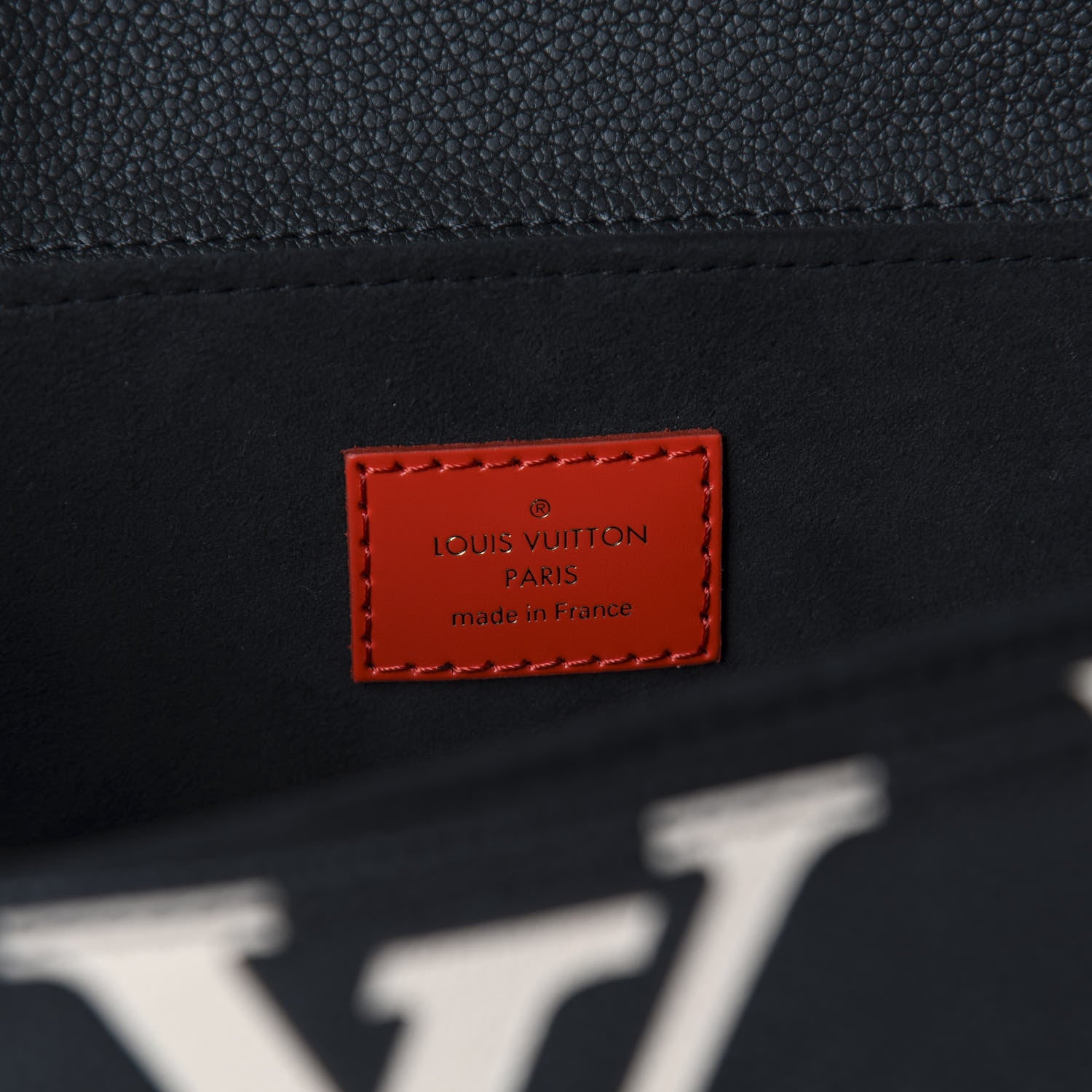 Louis Vuitton Empreinte Monogram Giant Crafty Pochette Metis Black Creme 7 of 8