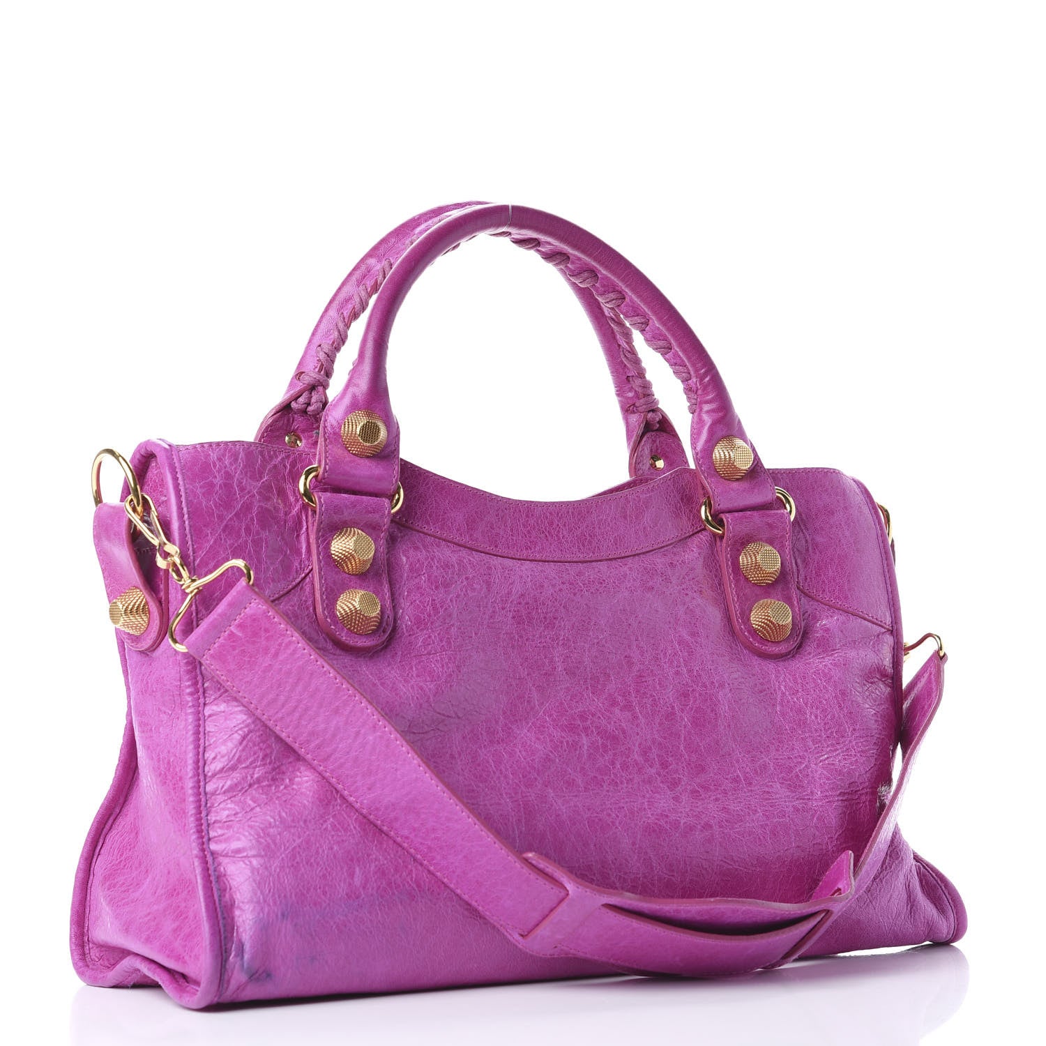 Balenciaga Agneau Giant 21 Gold Hardware City Magenta 2 of 10