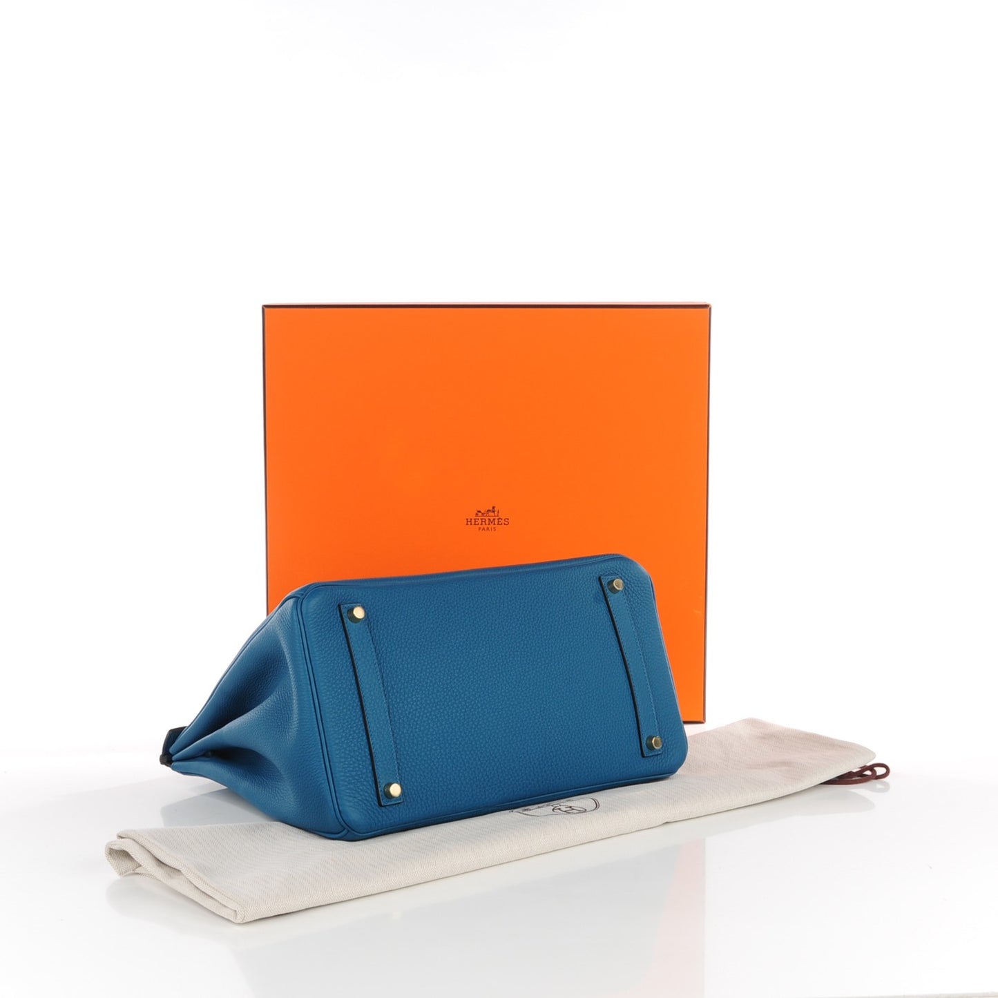 Togo Birkin 35 Bleu Cobalt