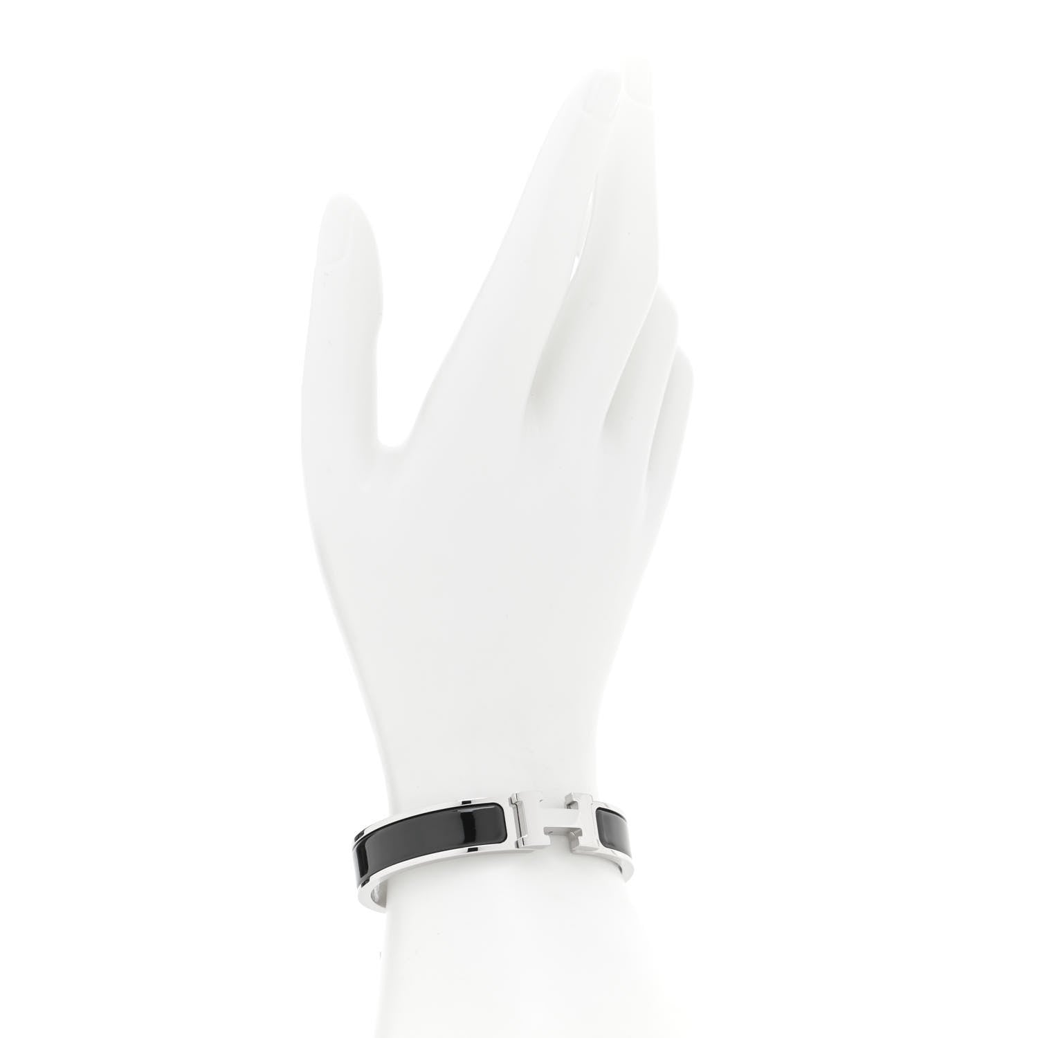 Hermes Enamel Narrow Clic Clac H Bracelet PM Black 2 of 6