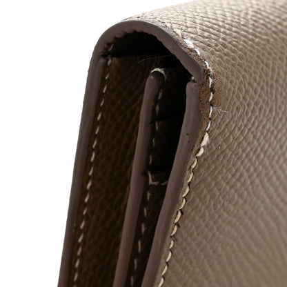 Hermes Epsom Bearn Gusset Wallet Etoupe 9 of 11