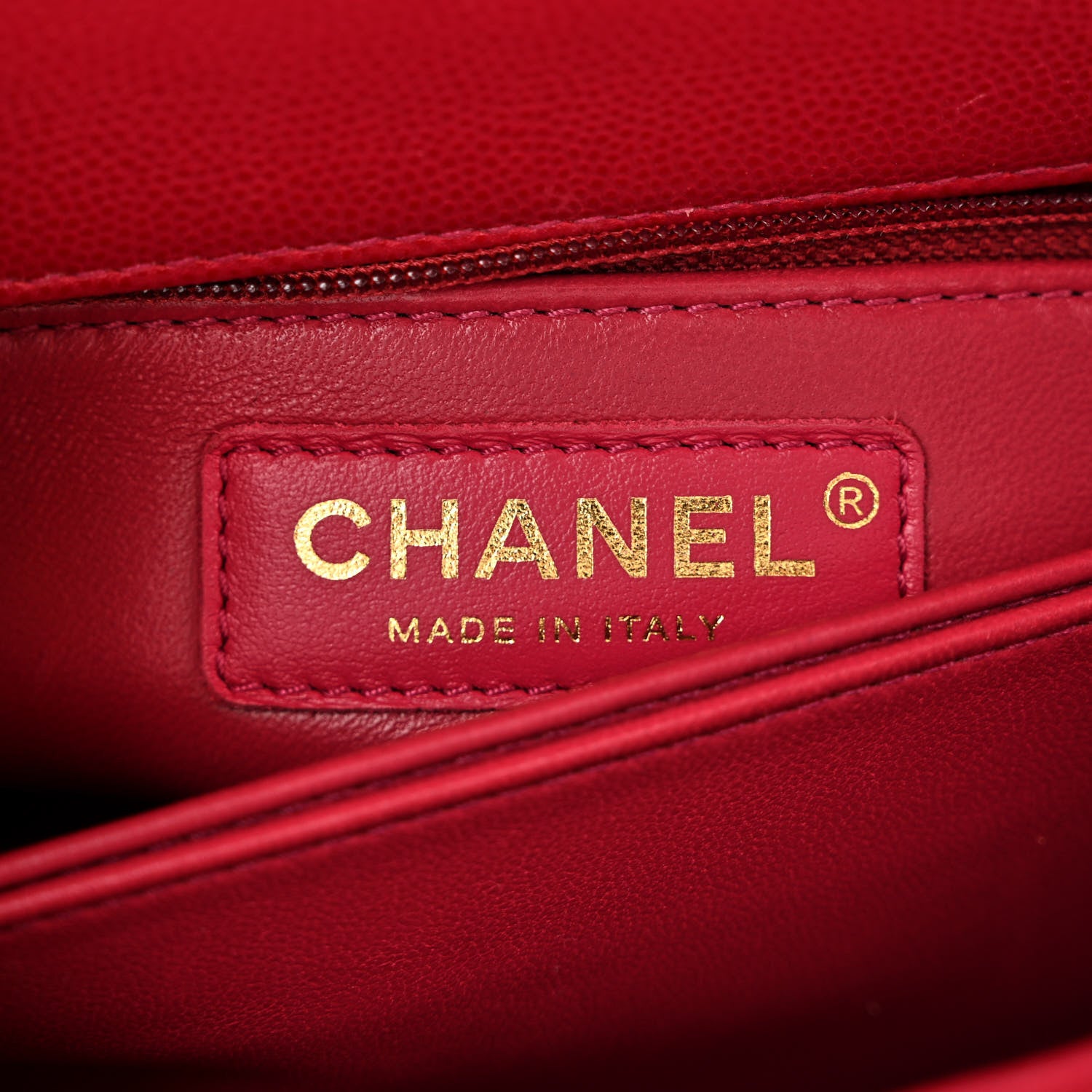 Chanel Caviar Quilted Mini Coco Handle Flap Dark Pink 6 of 14