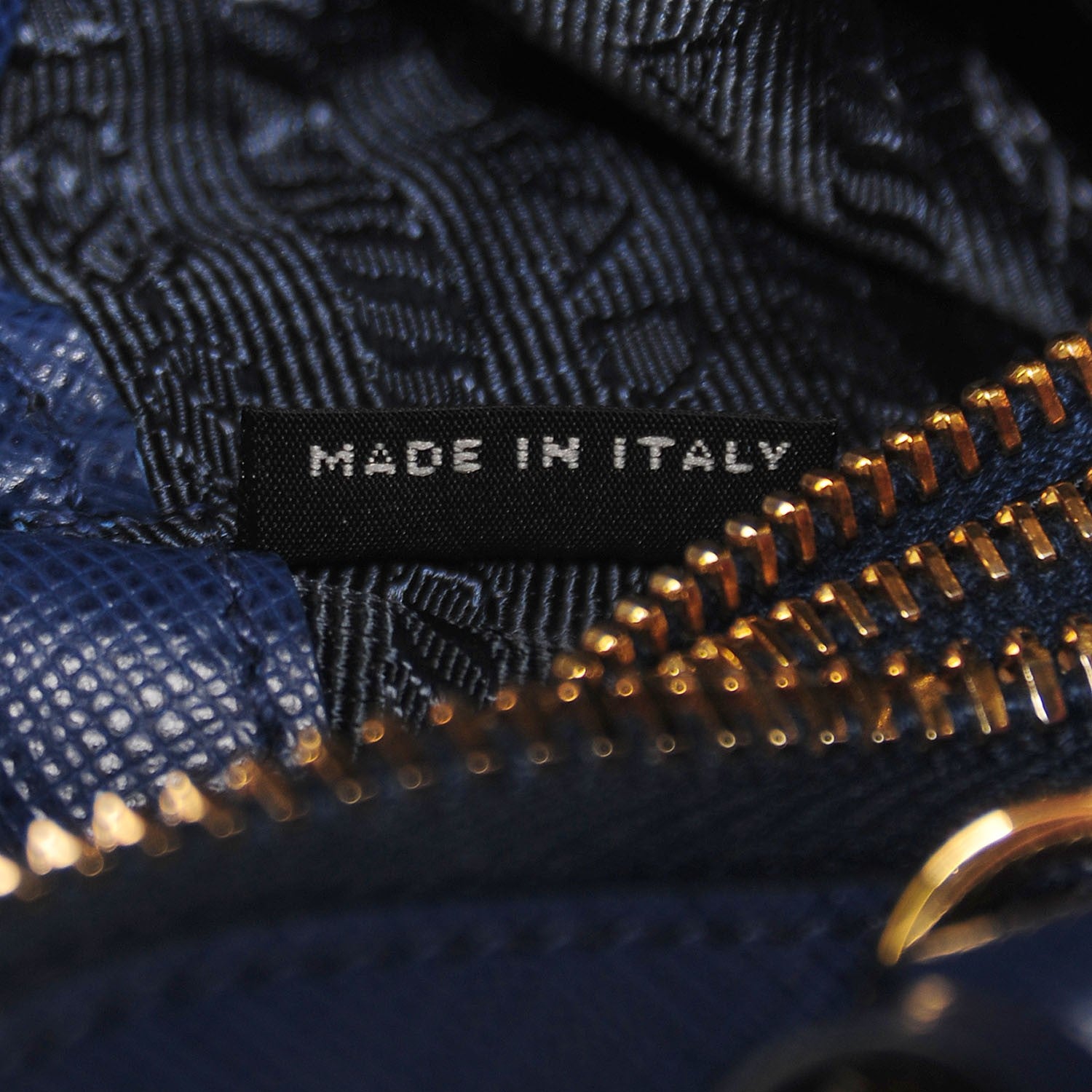 Prada Saffiano Lux Small Promenade Bag Bleuette 10 of 10
