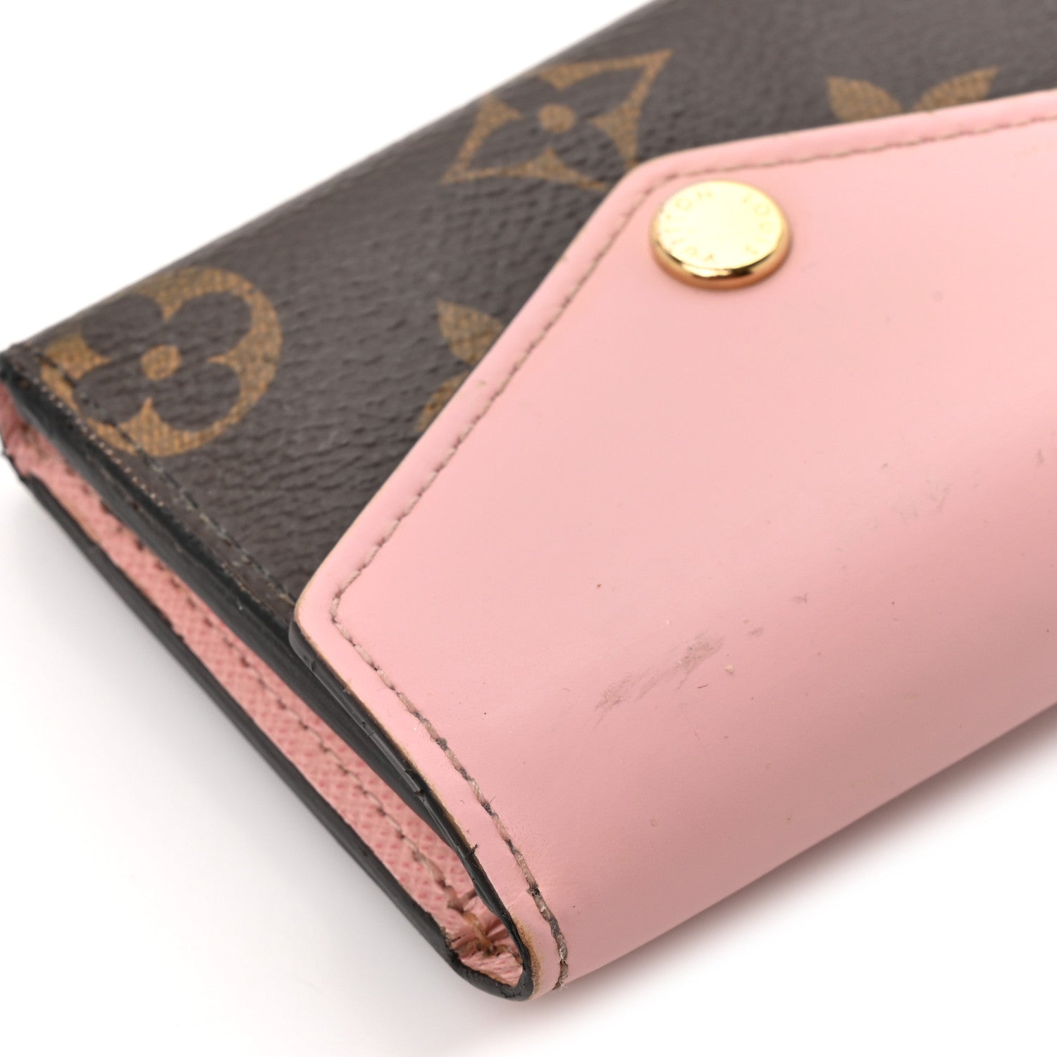 Louis Vuitton Monogram Zoe Wallet Rose Ballerine 9 of 11