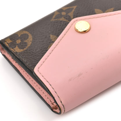 Louis Vuitton Monogram Zoe Wallet Rose Ballerine 9 of 11