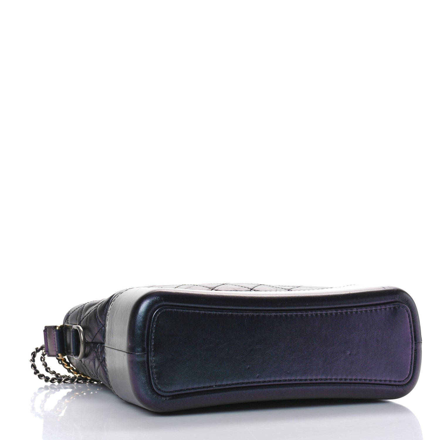 Chanel Iridescent Aged Calfskin Quilted Medium Gabrielle Hobo Black 4 of 8