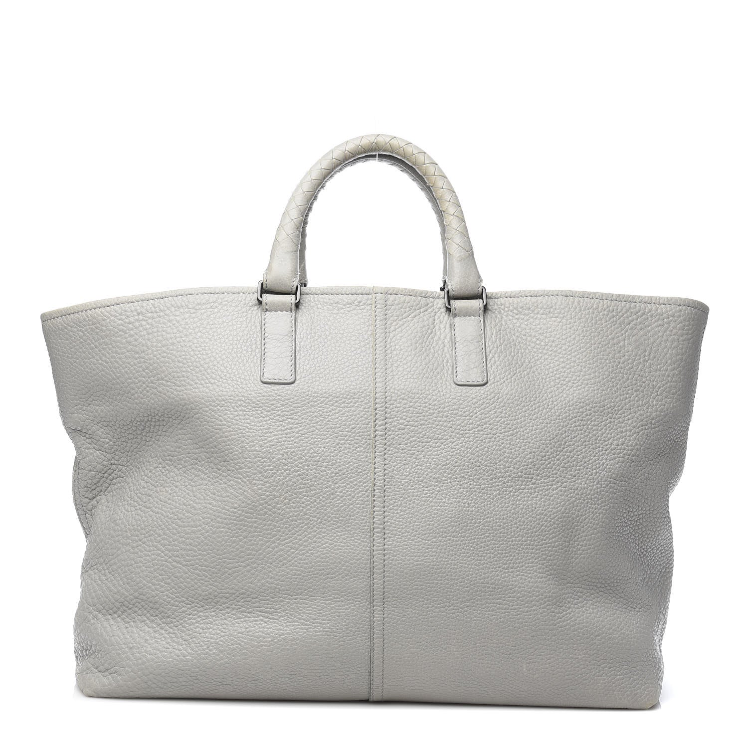 Bottega Veneta Cervo Deerskin Shopping Tote Light Grey 1 of 11