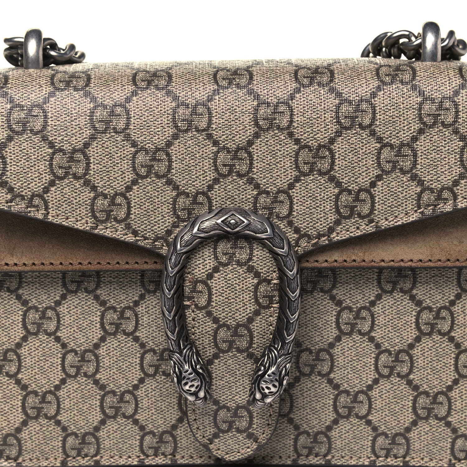 Gucci GG Supreme Monogram Mini Dionysus Shoulder Bag Taupe 8 of 10