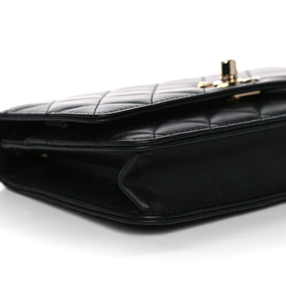 Chanel Lambskin Quilted Trendy CC Wallet On Chain WOC Black 8 of 15