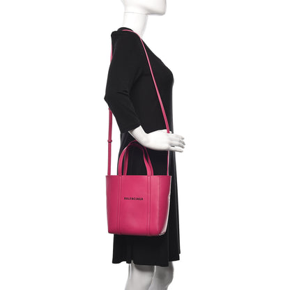 Balenciaga Calfskin XXS Everyday Tote Rose Magenta Black 2 of 12