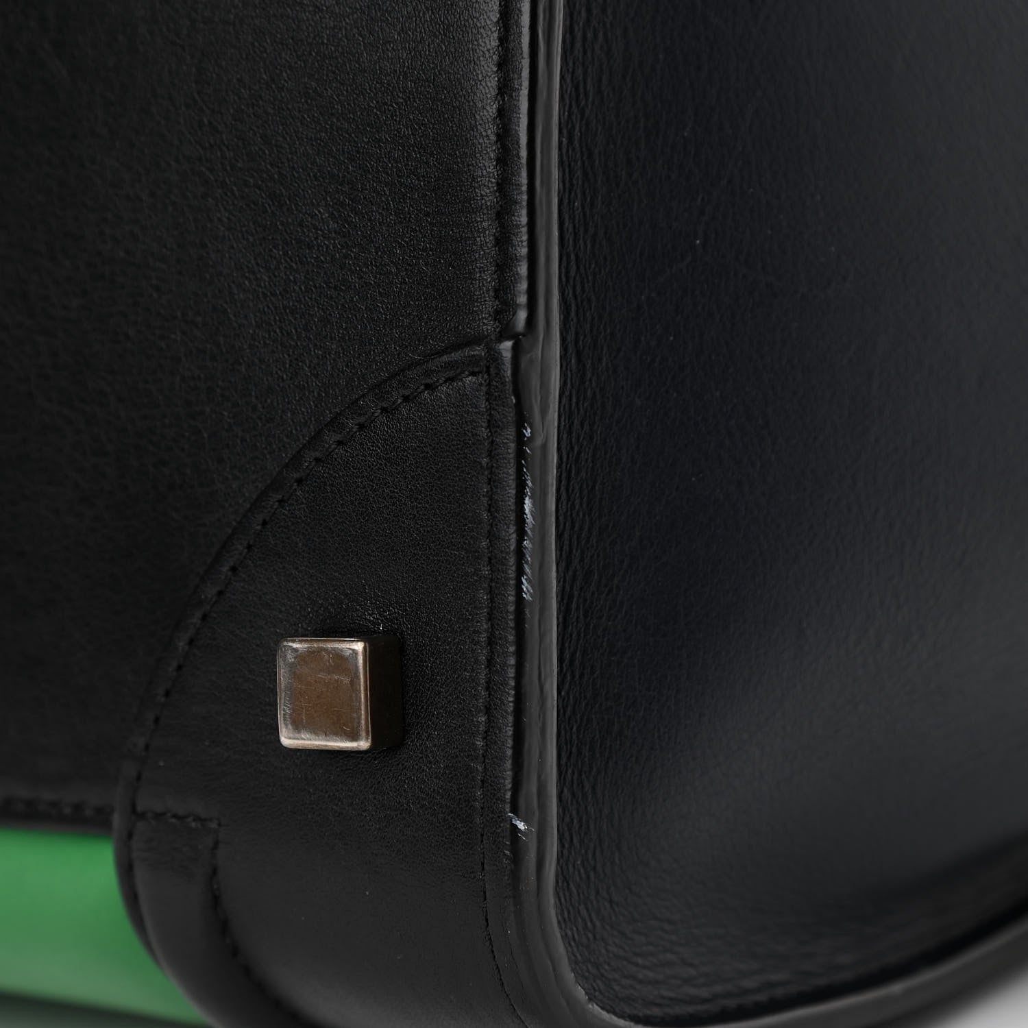 Celine Smooth Calfskin Mini Bi-Color Luggage Grass 11 of 11