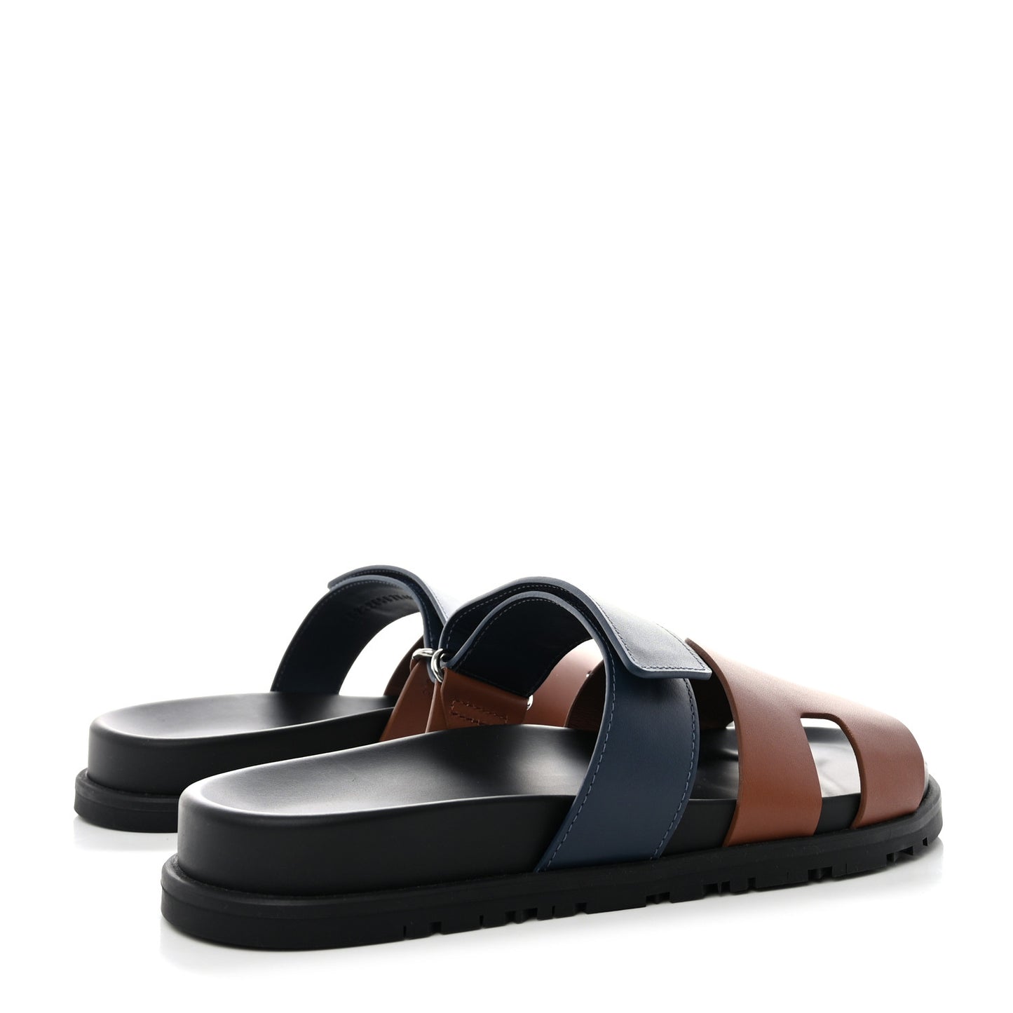 Calfskin Mens Chypre Sandals 40 Gold Bleu Celeste