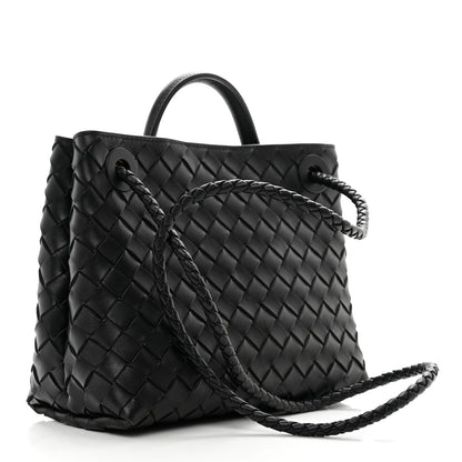 Bottega Veneta Nappa Intrecciato Small Andiamo Shoulder Bag Black 3 of 11