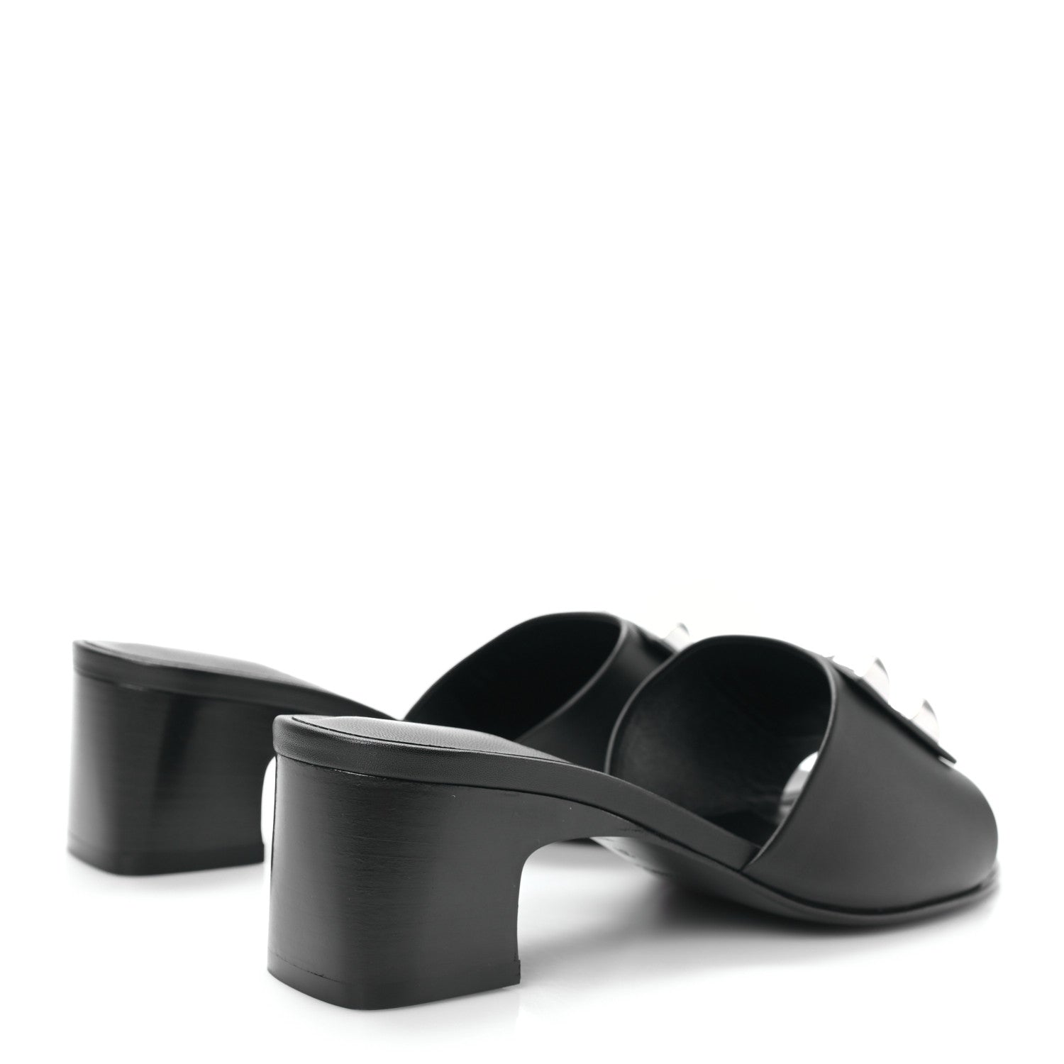 Hermes Calfskin Dreamy Sandals 37 Black 4 of 9