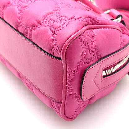Gucci Nylon Calfskin Enamel GG Matelasse Mini Bowler Bag Lovely 9 of 9