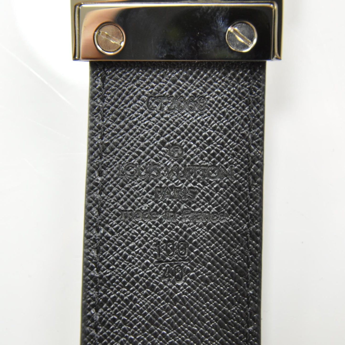 Damier Graphite Inventeur Reversible Belt 100 40