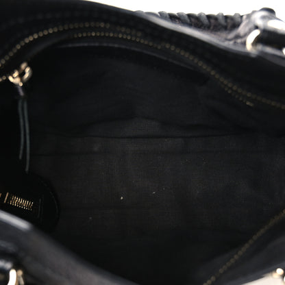Balenciaga Chevre Gold Metallic Edge Hardware Mini City Black 6 of 11
