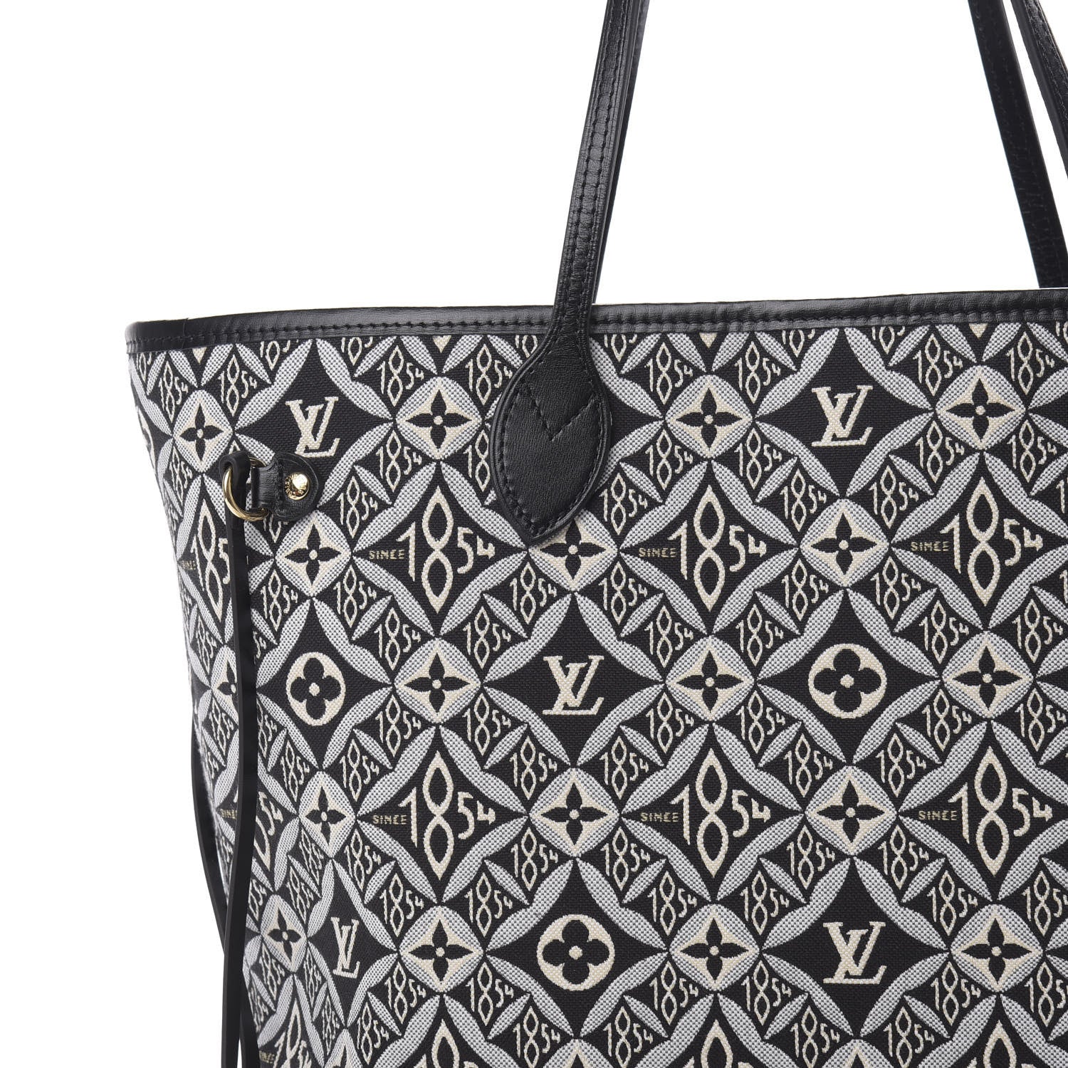 Louis Vuitton Jacquard Since 1854 Neverfull MM Grey 8 of 10