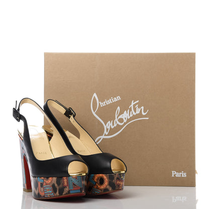 Christian Louboutin Nappa Patent Specchio Loubileo Dona Anna 120 Platform Wedges 40 Multicolor 9 of 9