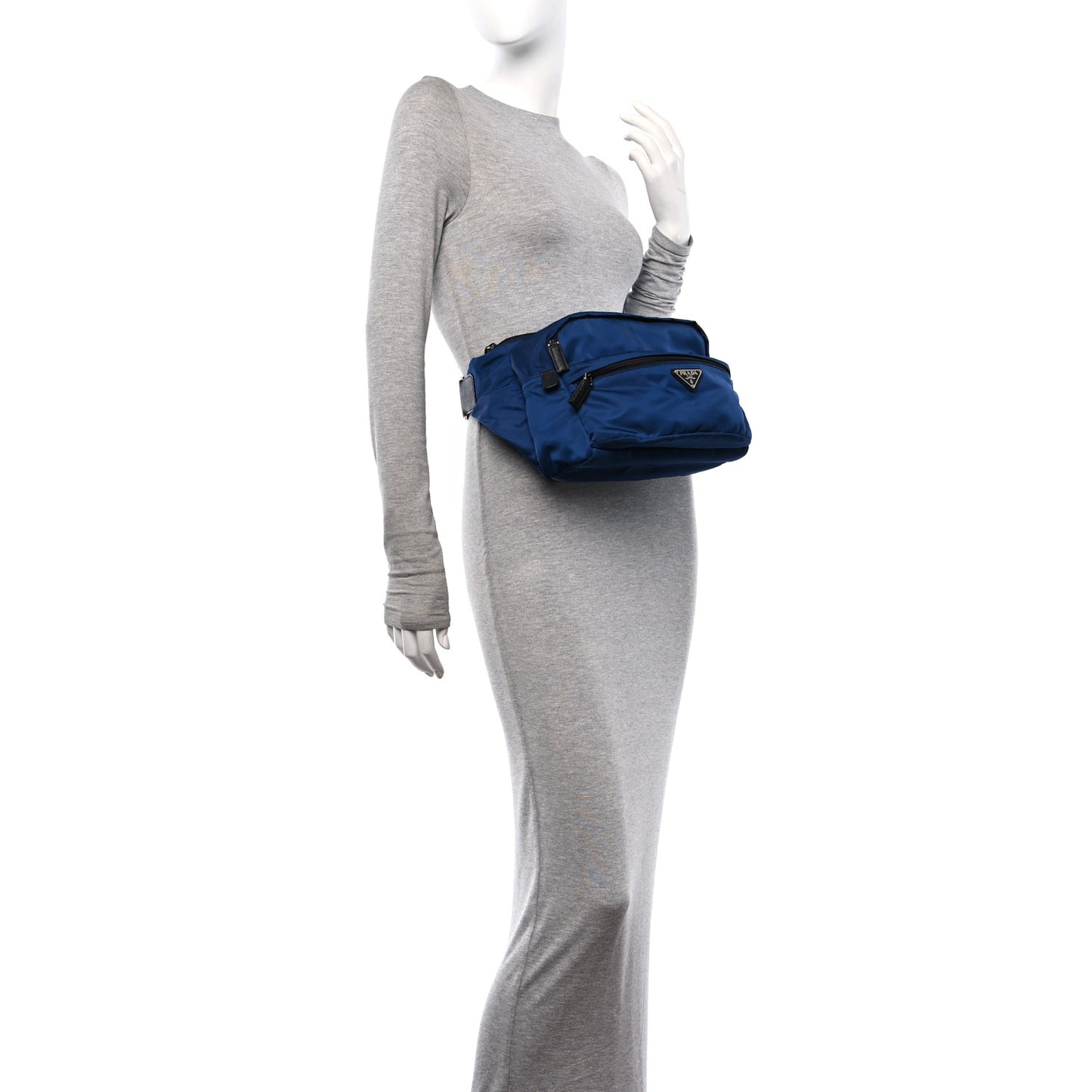 Tessuto Nylon Montagna Belt Bag Royal