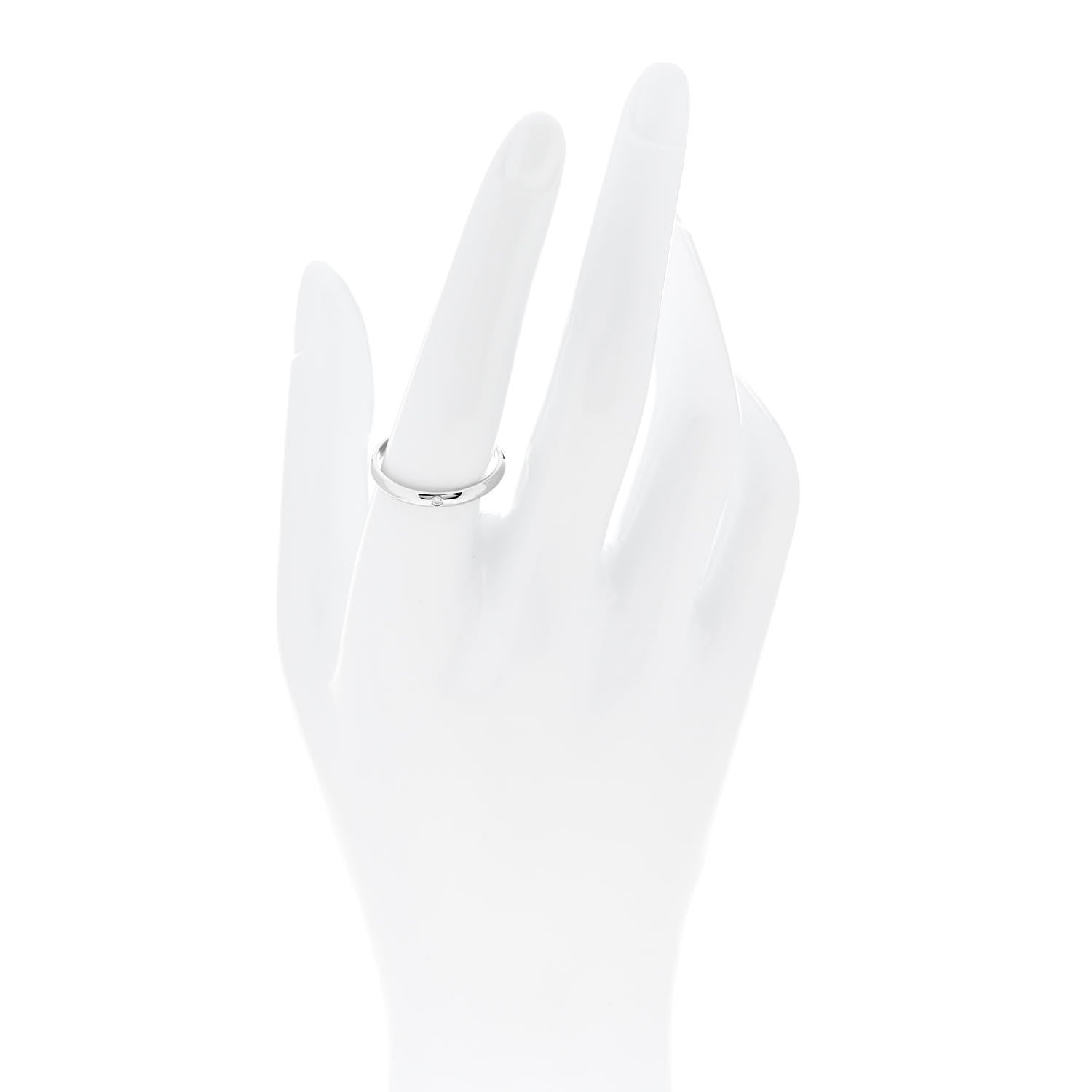 Cartier Platinum Diamond 2.6mm 1895 Wedding Band Ring 58 8.5 2 of 6