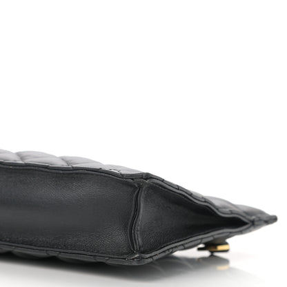 Versace Calfskin Quilted Small Tribute Icon Pouch Black 8 of 10