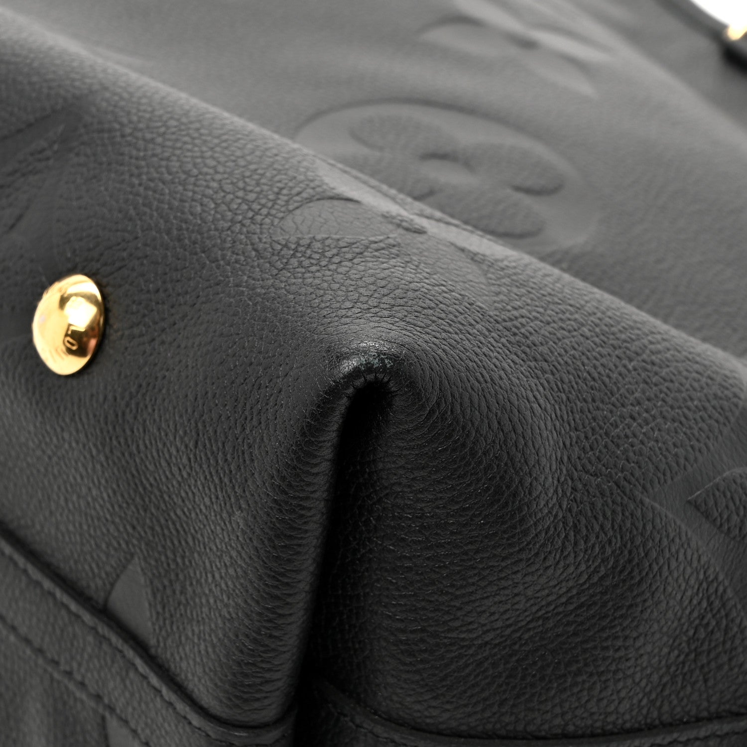 Louis Vuitton Empreinte Monogram Giant Carryall MM Black 10 of 12