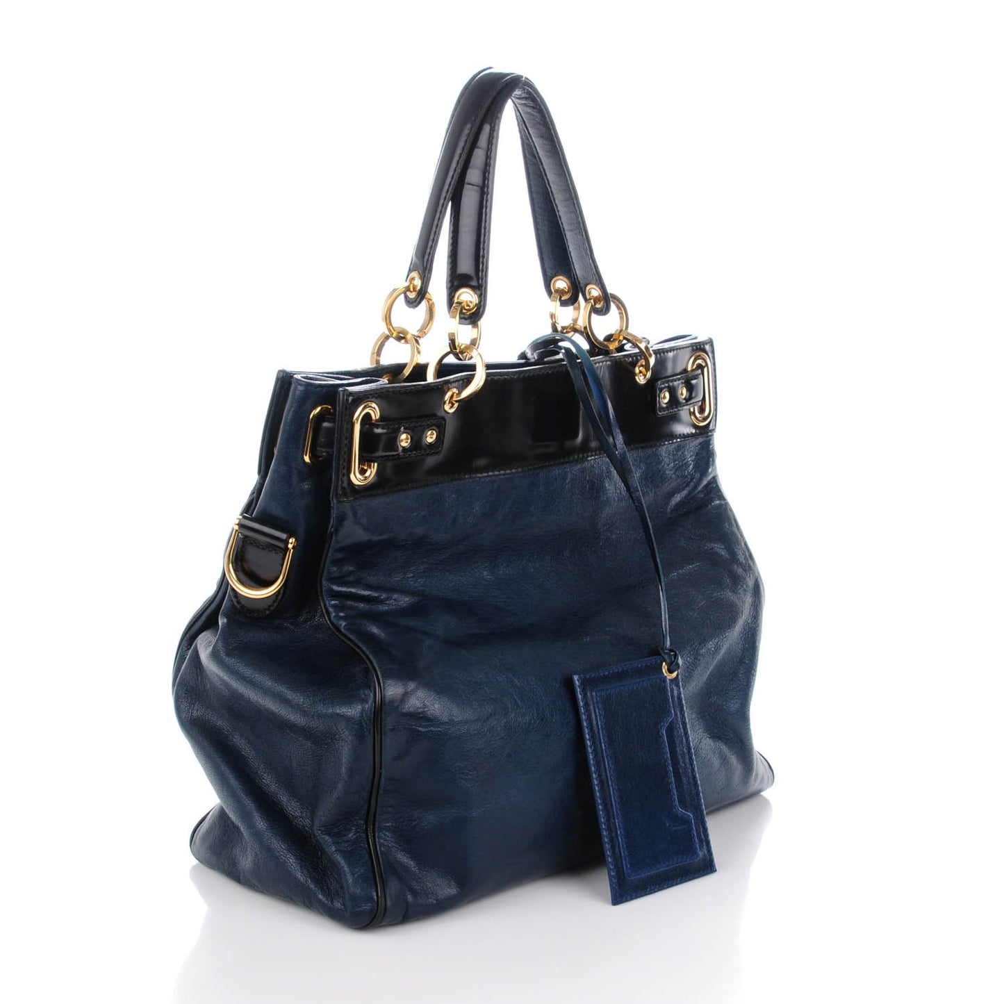 Chevre Lune Medium MM Tote Bleu