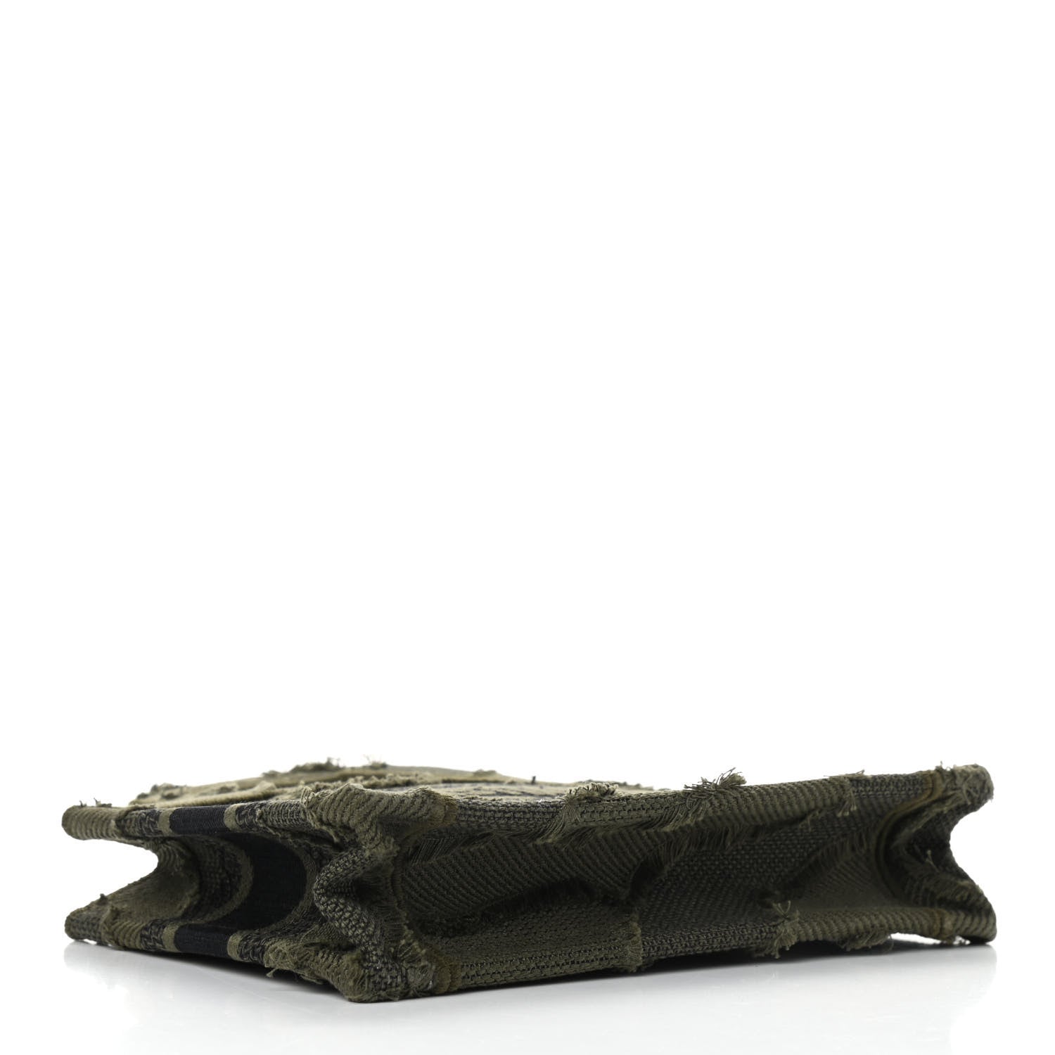 Christian Dior Canvas Embroidered Camouflage Mini Book Tote Green 4 of 8