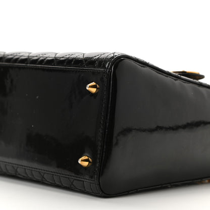 Christian Dior Patent Cannage Medium Lady Dior Black 10 of 10