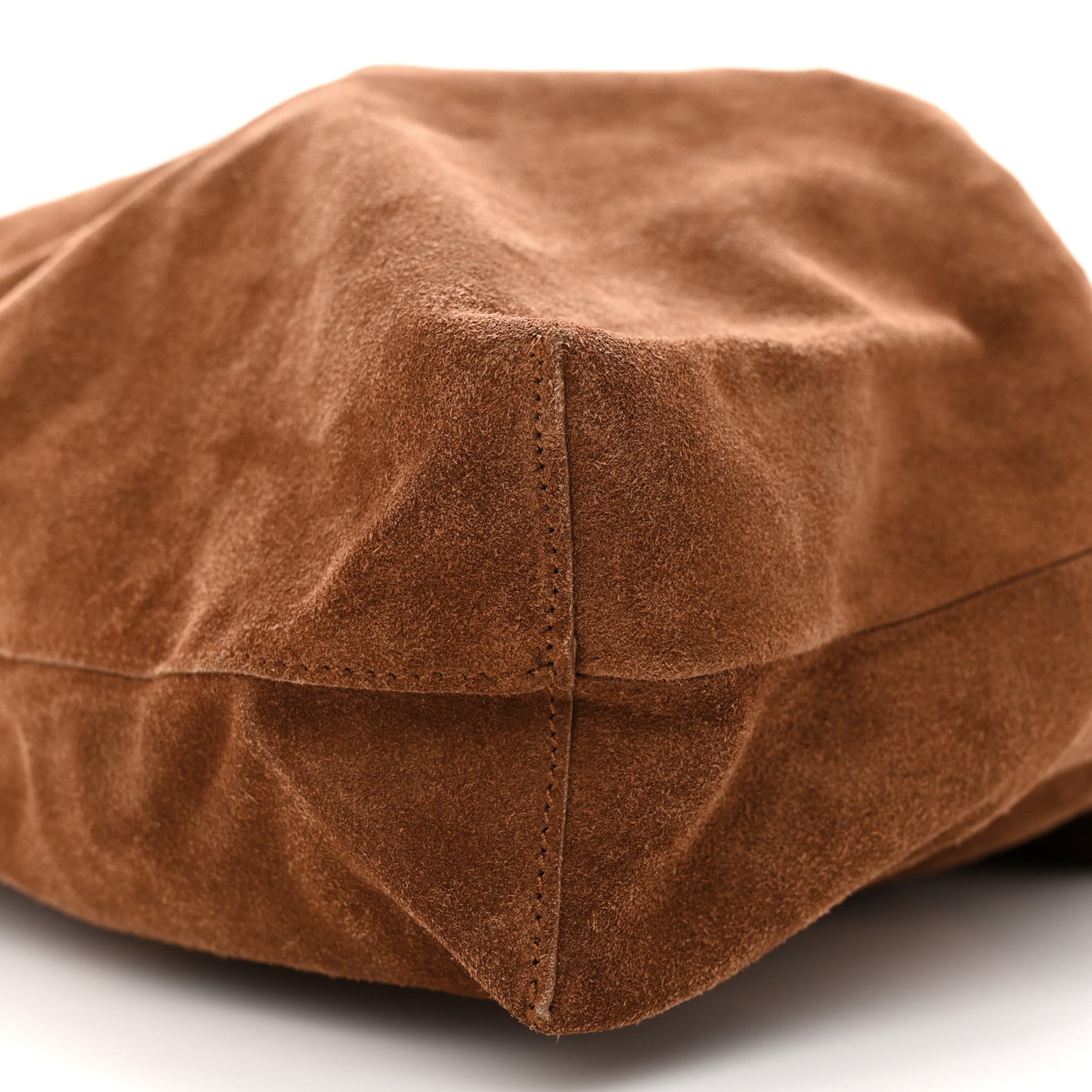 The Row Suede Bindle Bag Saddle 9 of 9