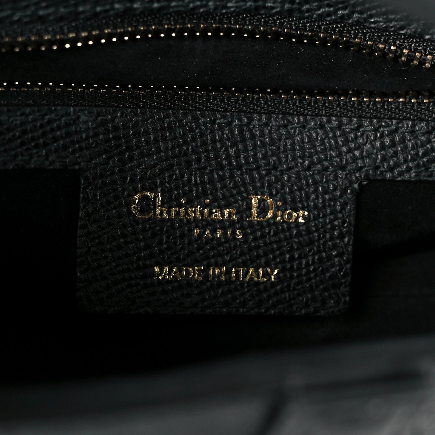Grained Calfskin Saddle Bag With Strap Black
