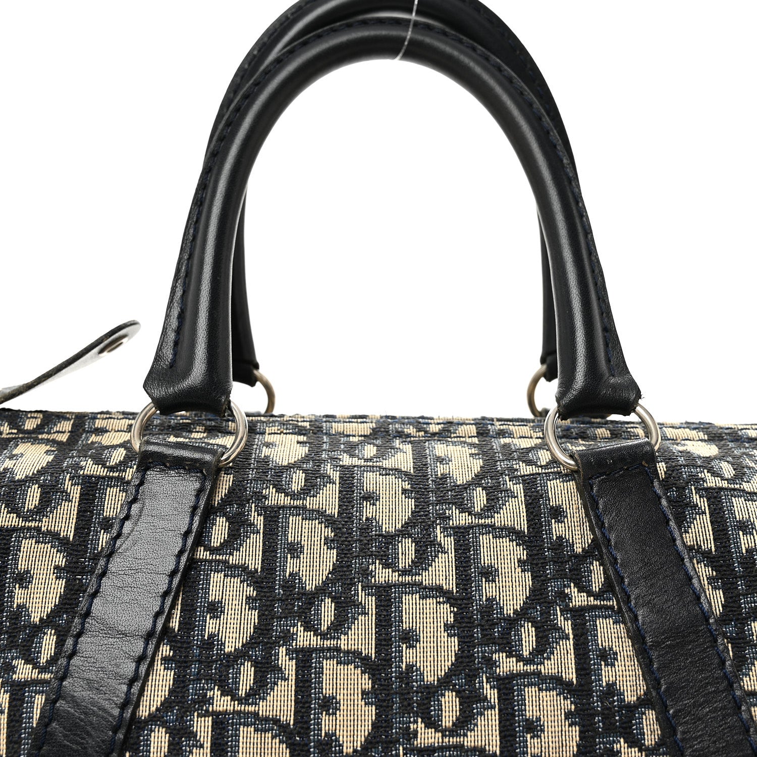 Christian Dior Monogram Boston Navy Blue 8 of 10