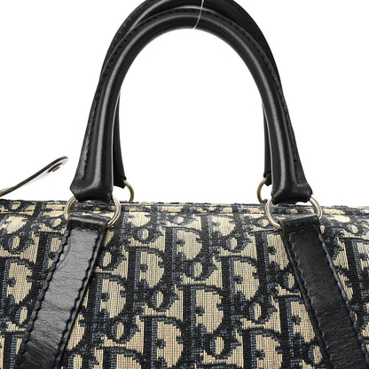 Christian Dior Monogram Boston Navy Blue 8 of 10