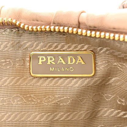 Prada Nappa Gaufre Wristlet Clutch Cipria 6 of 12