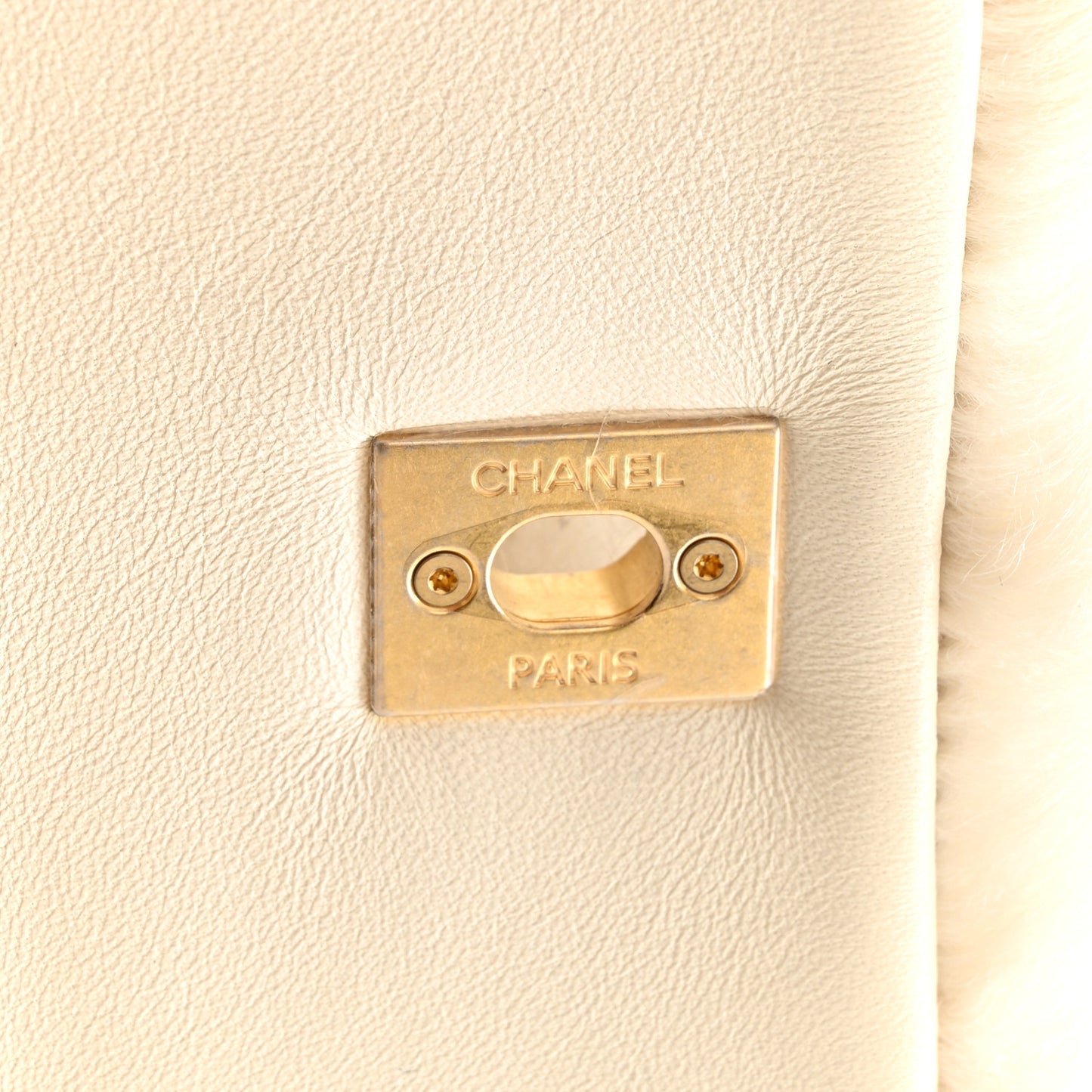 Fantasy Fur CC Mini Flap Bag White